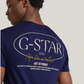 G-STAR CIRCLE BACK GRAPHIC T-SHIRT - BLUE