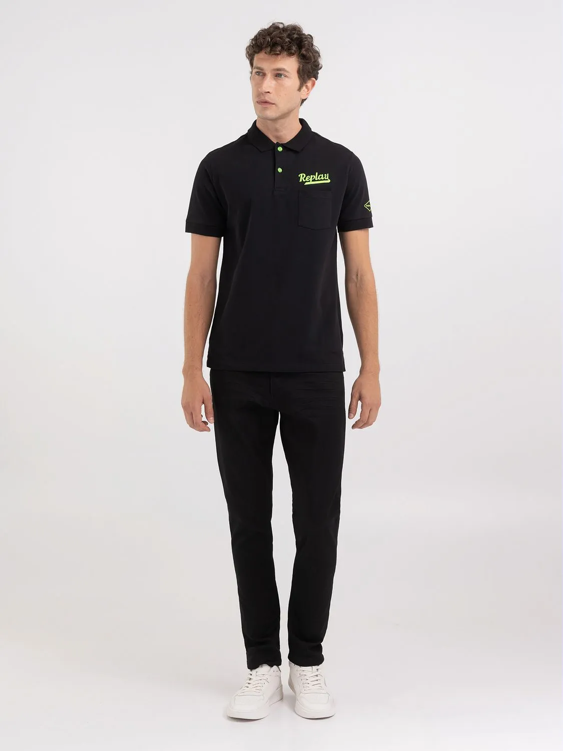 REPLAY POLO SHIRT - POCKET EMBROIDERY