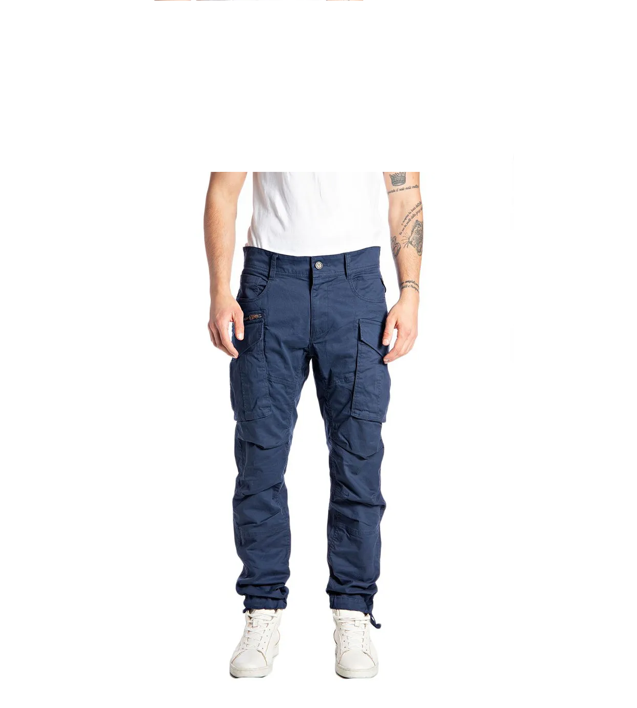 REPLAY JOE CARGO TROUSERS - BLUE