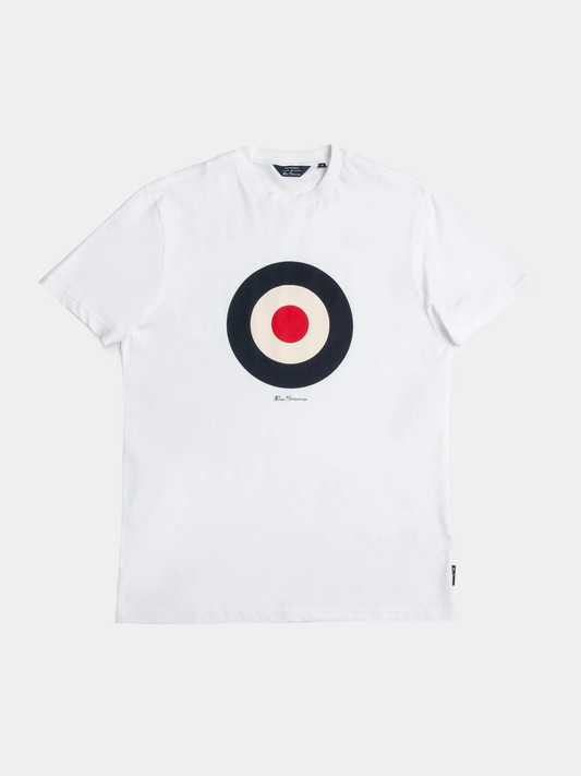 BEN SHERMAN TARGET TEE - WHITE